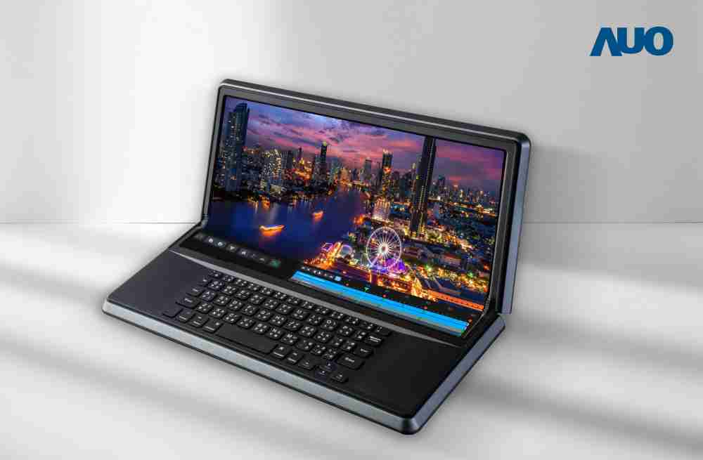 冰球突破14.6吋Micro LED折迭显示屏幕，，，，搭配半径4mm的弯折绞炼，，以及高画素、、、高亮度、、、、高对比度的显示技术特点，，，，即便在大视角下仍保有绝佳色相与亮度